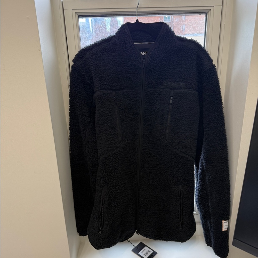 ICELAND FLEECE JACKET, UNISEX - BLACK